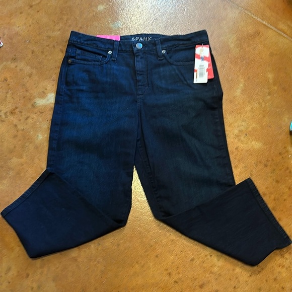 SPANX Women's Dark Blue Capri Jeans - Picture 1 of 6